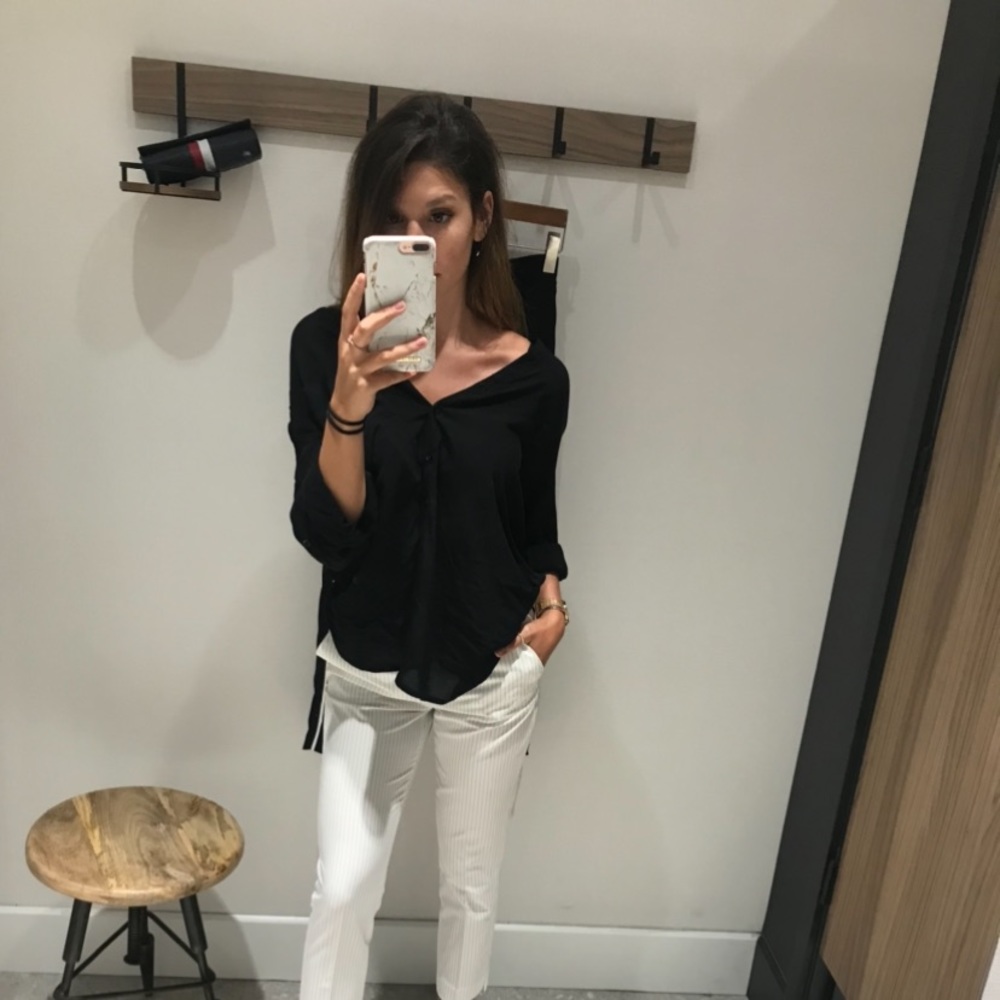 2 for 10$ Black Large Button up blouse